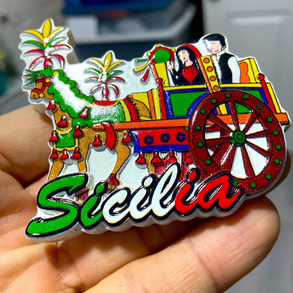 Fridge magnet from
Sicily. New